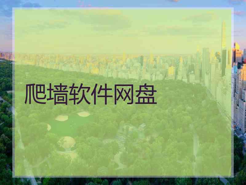 爬墙软件网盘